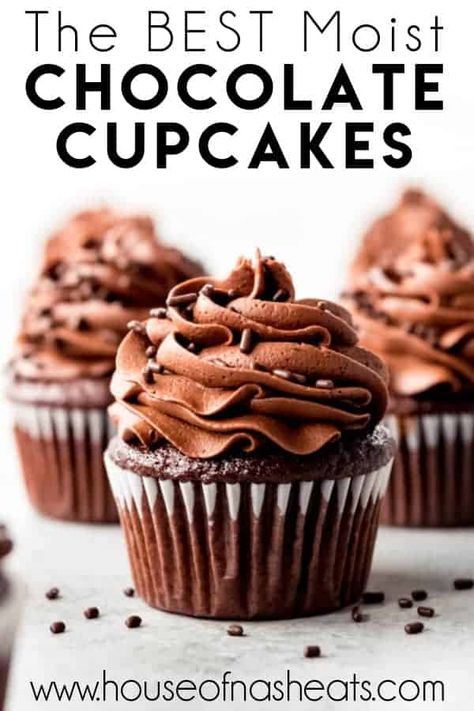 Best Ever Moist Chocolate Cupcakes Homemade Chocolate Cupcakes, Moist Chocolate Cupcakes, Frosting Buttercream, Hot Chocolate Cupcakes, Vegan Chocolate Cupcakes, Best Chocolate Cupcakes, Chocolate Cupcakes Moist, Keto Chocolate Cake, Cupcake Recipes Chocolate