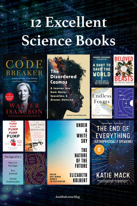 12 top new science books for adults to read in 2022. #books #science #learn Science Learning, Science Books To Read, Scientific Books, Books About Space, Best Physics Books, Books About Science, Biology Books To Read, Best Science Books, Best Biology Books