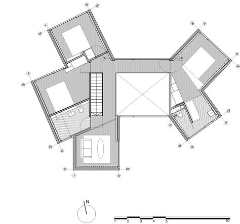 Gallery - Sunflower House / Cadaval & Solà-Morales - 23 Precast House, Puzzle Architecture, Sunflower House, Mini Library, Mediterranean Architecture, Modern Villa, Ground Floor Plan, Concept Architecture, Architecture Model