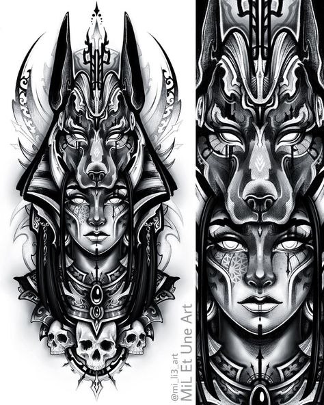 Tattoo Designs Men Leg, Men Leg Sleeve, Egyptian Tattoo Designs Men, Egyptian Tattoo Designs, Egyptian Queen Tattoos, Egypt Tattoo Design, Egyptian Tattoo Sleeve, Anubis Tattoo, African Tattoo