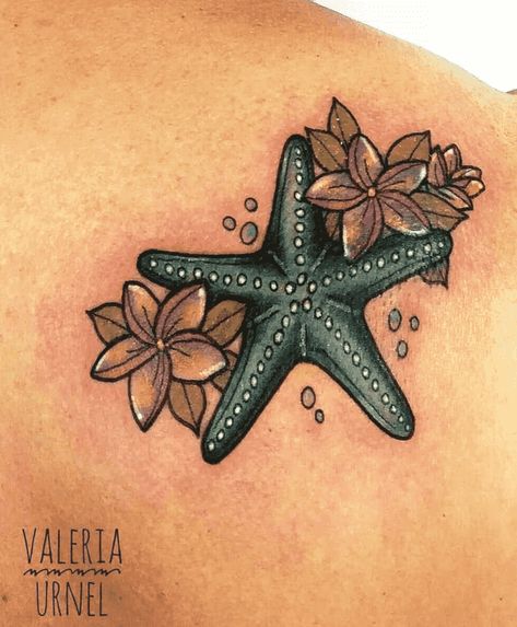 Starfish Tattoo Design Images (Starfish Ink Design Ideas) Wrist Beach Tattoos For Women, Starfish Tattoo Meaning, Starfish Tattoo Traditional, Florida Vacation Tattoo Ideas, Beach Foot Tattoos For Women, Starfish Tattoos For Women, Beach Tattoos For Women Sleeve, Small Starfish Tattoo, Florida Tattoo For Women