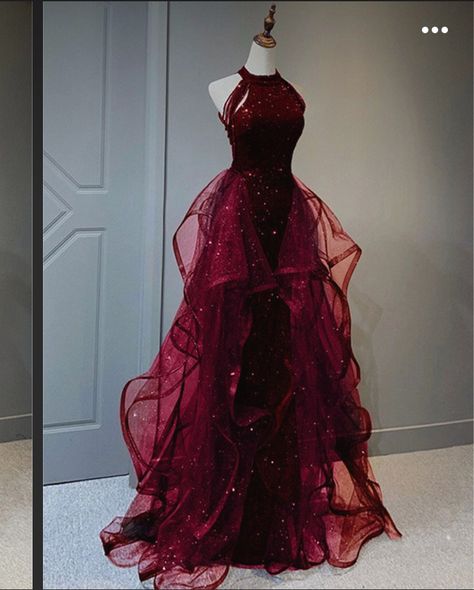 Red Gown Evening Glamour, Red Masquerade Dress, Casino Aesthetic Outfit, Prom Dresses Wine Red, Idea For Dress, Shoulder Less Dress, Dresses With Crystals, Red Short Dress, Fire Dress