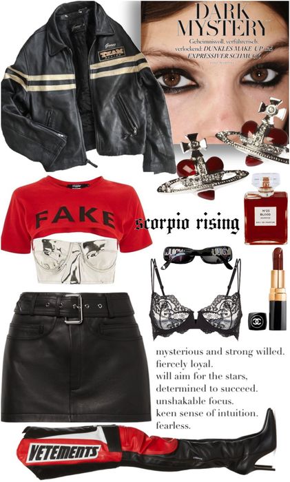 Scorpio Rising Outfit | ShopLook Rising Scorpio Aesthetic, Scorpio Fashion Style, Sagittarius Rising Outfit, Scorpio Rising Fashion, Scorpio Rising Outfits, Scorpio Rising Style, Sagittarius Aesthetic Outfit, Scorpio Rising Aesthetic Outfits, Scorpio Aesthetic Outfit