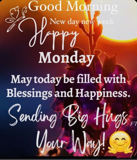 Monday Hugs, Sending Big Hugs, New Week Quotes, Magic Monday, Happy Monday Images, Monday Mantra, Monday Inspirational Quotes, Monday Quote, Monday Greetings