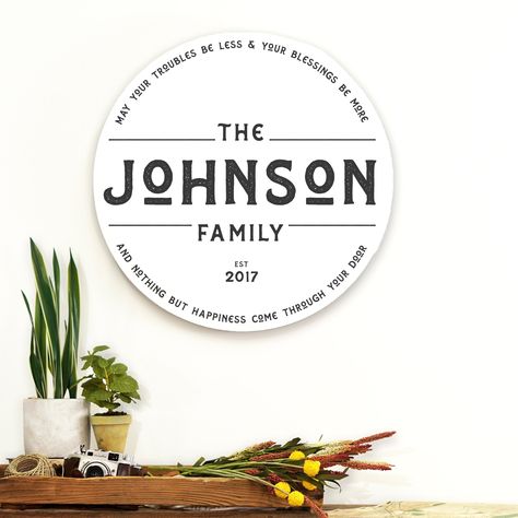 Est. Signs, Last Name Wood Sign, Custom Family Signs, Family Wood Signs, Established Sign, Last Name Sign, Wooden Name Signs, Johnson Family, Family Name Sign