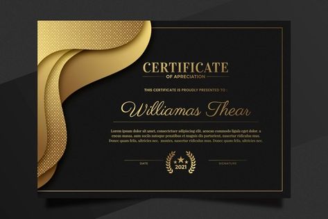 Luxury Certificate Design, Pageant Certificate, Elegant Certificate Design, Medical Certificate, Appreciation Template, Cute Powerpoint Templates, Blurry Lights, Certificate Of Achievement Template, Certificate Border