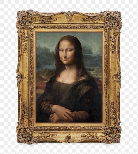 Mona Lisa Background, Sticker Transparent Background, The Mona Lisa, Sticker Transparent, Gallery Wall Living Room, Pondicherry, Classical Art, Transparent Stickers, A Frame