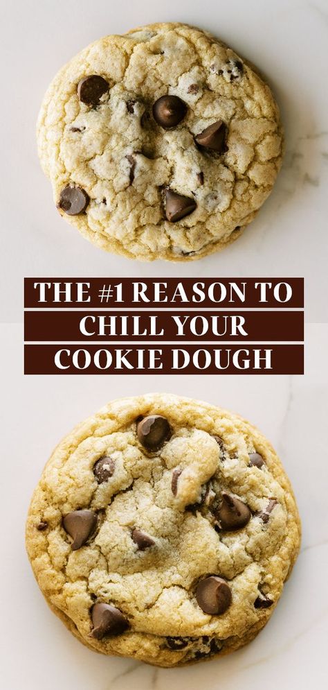 Why bother to take the time and patience to chill your cookie dough before baking up homemade chocolate chip cookies? I’m sharing with you the SCIENCE behind ‘marinating’ your cookie dough so you get cookies just as good as the bakery style ones! Plus how long and the benefits of it! Chocolate Chip Cookie Comparison Chart, Homemade Cookie Dough, Refrigerated Cookie Dough, Basic Cookies, Homemade Chocolate Chips, Homemade Chocolate Chip Cookies, Why Bother, Cookie Recipes Homemade, Baking Science