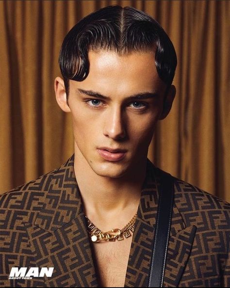 William Miller, High Fashion Photoshoot, Hairstyles Male, William Franklyn Miller, Shooting Ideas, Middle Part Hairstyles, Man About Town, Cool Hairstyles For Men, Male Makeup