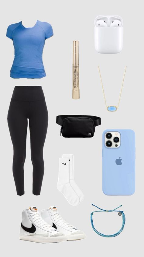 Cute Summer Outfits Lululemon, Lululemon Outfit For School, Workout Outfits Lululemon, Basic Lululemon Girl, Outfit Inspo Lululemon, Leggings Outfit Preppy, Lululemon Workout Outfits, Cute Outfits Lululemon, Summer Lululemon Outfits