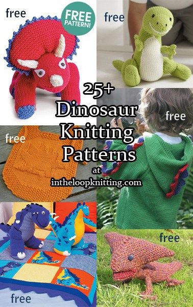 Dinosaur Knitting, Knitting Animals, Toys Dinosaur, Dinosaur Patterns, Knitted Toys Free, Knit Animals, Animal Knitting, Knitted Toys Free Patterns, Animal Knitting Patterns