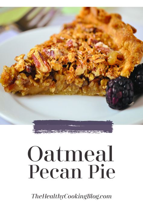 Oatmeal Pecan Pie, Oatmeal Pie Recipe, Oatmeal Desserts, Recipe With Pecans, Chocolate Pecan Pie Recipe, Yummy Oatmeal, Oatmeal Dessert, Oatmeal Pie, Favorite Holiday Desserts