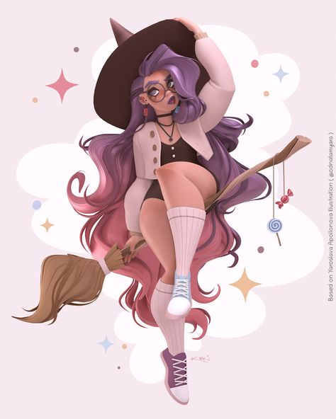 Witch Drawing, Witch Wallpaper, Witch Characters, Anime Witch, Witchy Wallpaper, Fantasy Sci Fi, Witch Art, Pin Up Art, Illustration Character Design