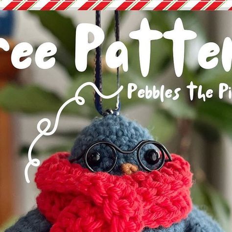 Instagram Pattern, Crochet Xmas, Crochet Animals Free Patterns, Beginner Crochet Projects, Crochet Lovers, Amigurumi Free, Amigurumi Free Pattern, Crochet For Beginners, Crochet Accessories