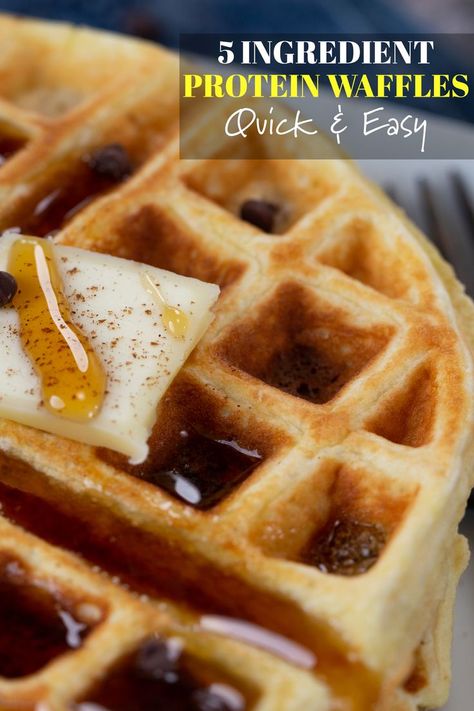 Easy Protein Waffles, Best Tasting Protein Powder, Belgian Waffles Recipe, Healthy Waffles, Easy Protein, Waffle Ingredients, Waffles Easy, Protein Waffles, Waffles Recipe