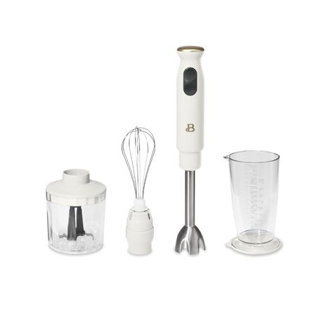 Arrives by Tue, Jan 17 Buy Beautiful Immersion Blender with 500ml Chopper and 700ml Measuring Cup, White Icing by Drew Barrymore at Walmart.com Beautiful Kitchenware, Immersion Blender, White Icing, Hand Blender, Measuring Cup, Drew Barrymore, Small Kitchen Appliances, Pots And Pans, Measuring Cups