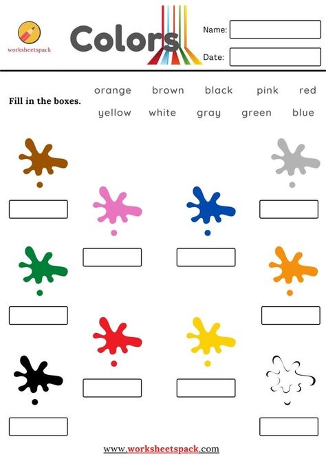 Color Worksheets For Preschool, Reading Comprehension For Kids, English Worksheets For Kindergarten, Kindergarten Reading Activities, English Learning Books, Grammar For Kids, Matching Worksheets, Homeschool Writing, English Activities For Kids