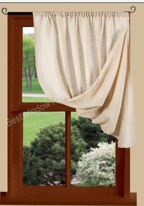 Image Gallery Primitive Windows, Primitive Curtains, Country Style Curtains, Farmhouse Window Treatments, Cream Curtains, Kitchen Window Curtains, Farmhouse Windows, Farmhouse Curtains, Country Curtains