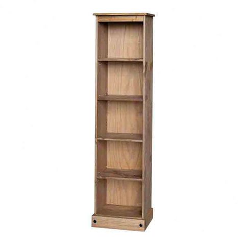 Home Essence New Corona Tall Narrow Bookcase Homemade Bookshelves, Quality Furniture Brands, Kitchen Bookcase, Tall Narrow Bookcase, Pine Bedroom Furniture, Narrow Bookshelf, Pine Bedroom, Narrow Bookcase, Pine Bookcase