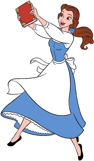 Clip art of Belle holding a book #worldbookday, #belle, #beautyandthebeast Disney Belle Art, Belle From Beauty And The Beast, Belle With Book, Bell Beauty And The Beast, Disney Characters Belle, Princess Dress Drawing, Bell Princess, Disney Princess Inspired Dresses, Beauty And The Beast Characters