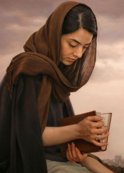 Iman Maleki, Fabian Perez, Contemporary Museum, Reading Art, Iranian Art, Amazing Paintings, Realistic Paintings, Woman Reading, Painting Studio