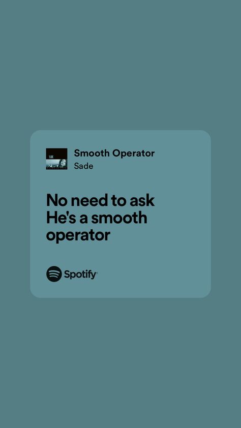 Smooth Operator Lyrics, F1 Girl, Spotify Songs, Meaningful Lyrics, Smooth Operator, His Eyes, Formula 1, Dream Life, Song Lyrics