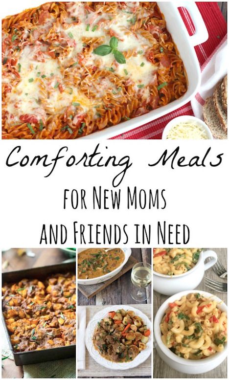 Easy comfort food recipes from top bloggers. Perfect meals to take to new moms, or friends who're sick or have lost a loved one. Great for potlucks, too! Easy Meals When Sick Comfort Foods, Meals For Gifts Dinners, Dinner Ideas When Your Sick, Easy Meals To Take To Someone Families, Comfort Meals For Two, Dinners To Make For New Moms, Meals For The Sick Families, Meals For The Sick, Meals That Will Last A Few Days