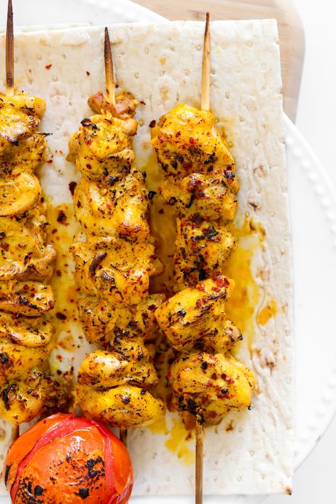 Persian Chicken Kabobs Persian Chicken Kabobs, The Spruce Eats Recipes Chicken, Middle Eastern Kabob Recipes, Mediterranean Chicken Kabobs Marinade, Afghan Chicken Kabobs, Indian Chicken Kabobs, Persian Chicken Kabob Marinade, Middle Eastern Chicken Kabobs, Persian Chicken Recipe