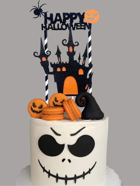 Halloween Fondant Cakes, Halloween Cake Ideas Birthday, Halloween Themed Birthday Cake, Halloween Cakes Birthday, Halloween Bday Cakes, Halloween Themed Cakes, Birthday Cake Halloween, Halloween Birthday Cake Ideas, Halloween Fondant Cake