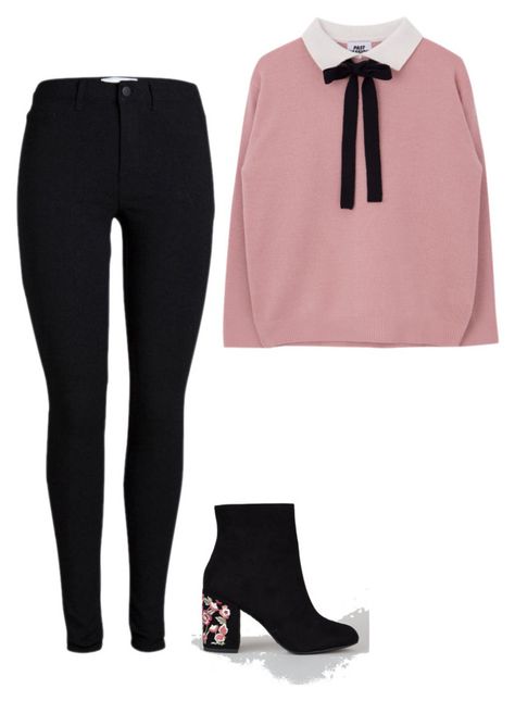 "Untitled #253" by camibg on Polyvore featuring New Look Smart Casual Work Outfit, Movie Inspired Outfits, Looks Black, Casual Chic Outfit, Feminine Outfit, Look Vintage, Winter Fashion Outfits, Polyvore Outfits, Winter Looks