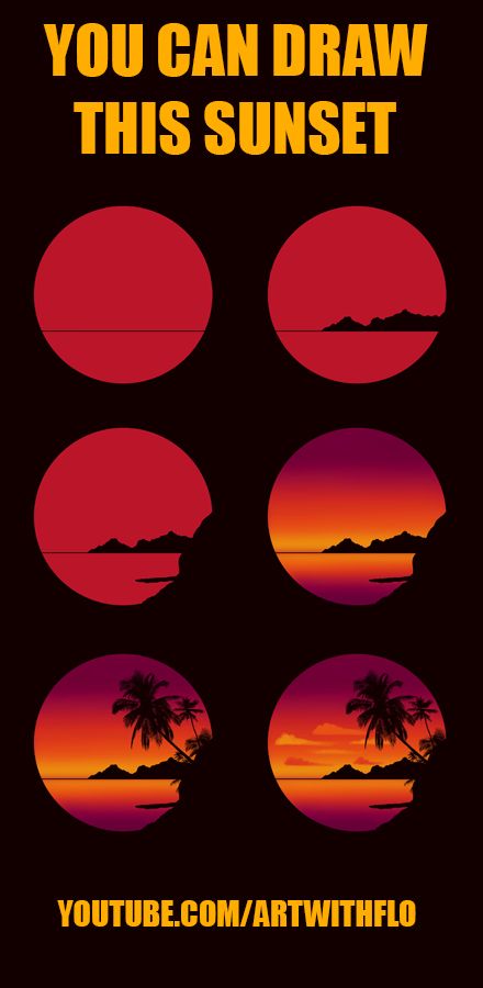 In this video tutorial I will guide you through all the steps to draw a Tropical Sunset Scene in Procreate. You can also get two free brushes for Procreate and Photoshop! Have fun! Sunset Tutorial Digital, Digital Art Sunset Tutorial, Basic Digital Art For Beginners, Easy Procreate Drawings For Beginners, Procreate Tutorial Step By Step, Sunset Procreate, Procreate Drawing Ideas Beginner, Easy Procreate Art, Steps Of Drawing