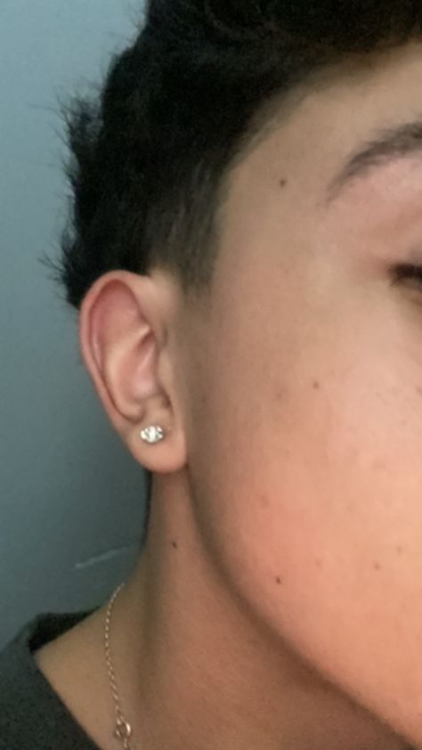 Men's Piercings, Ear Piercing Studs, Stick N Poke, Ear Piercing, Earings Piercings, Ear Piercings, Piercings, Diamond Earrings, Vision Board