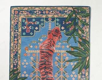 RugsBerry - Etsy UK Tiger Rug, Hall And Living Room, Area Rug Pad, Bengal Tiger, Natural Fiber Rugs, Hand Tufted Rugs, Tufted Rug, Large Rugs, Cotton Weaving