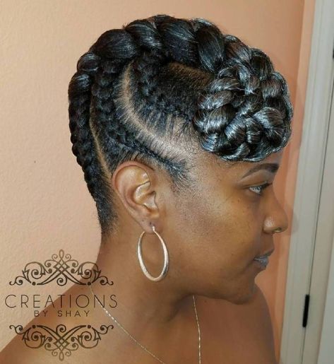 Goddess Braids Updo With A Side Forehead Bun #twistbraidshairstyles Goddess Braids Updo, Goddess Braid Styles, Braids Updo, Braids Men, Updo Braids, Goddess Braids Hairstyles, Long Box Braids, Hairstyles Videos, Updo Styles