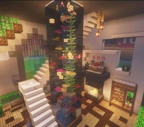 Construction Minecraft, Houses Minecraft, Case Minecraft, Rumah Minecraft Sederhana, Minecraft Mansion, Minecraft Interior Design, Minecraft House Plans, Bangunan Minecraft, Exterior Christmas