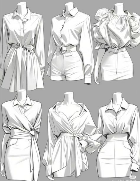 Dress Shirt Reference Drawing, How To Design Clothes, Fashion Drawing Sketches, Wedding Classy, Fashion Drawing Tutorial, Clothing Design Sketches, Sketches Dresses, Dress Design Sketches, Fashion Illustration Dresses