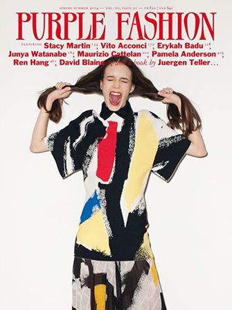 Purple Magazine, Stacy Martin, Indie Magazine, Graphic Jackets, Juergen Teller, Estilo Indie, Terry Richardson, Erykah Badu, Hedi Slimane