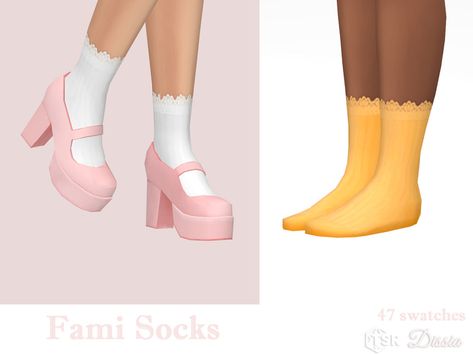 Sims 4 Socks, Steampunk Skirt, Cc Shoes, Frilly Socks, Sims 4 Cc Shoes, Sims 4 Mm Cc, Sims 4 Body Mods, Sims 4 Characters, Sims 4 Mm