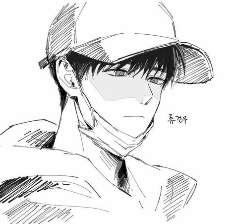 얼굴 드로잉, Anime Boy Sketch, 캐릭터 드로잉, Anime Drawing, Arte Sketchbook, Anime Drawings Tutorials, Anime Drawings Boy, Art Poses, Art Tutorials Drawing