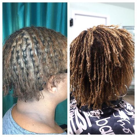 Starting a set of locs with fine hair can be scary— Is it too scalpy? Will it grow? Are my locs going to break?— While these are all valid questions (and should be addressed during the consultation) think about the freedom you’ll gain + the growth! Remember the journey to locs, with a knowledgeable Loctician, is about FAITH, TRUST & PATIENCE! 🌱  Also, I shared more tips for starting locs with fine hair on the blog (link in the bio)!  #Regram via @curlynugrowth Sister Locs On Short Hair, Sister Locks Hairstyles, Hair Growth Stages, Sisterlocks Styles, Fine Natural Hair, Short Hairstyles Fine, Styles Hairstyles, Short Locs Hairstyles, Starter Locs