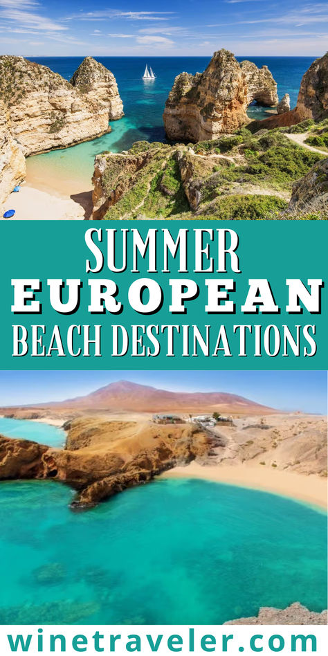 These Summer European Beach Destinations are ideal for visiting in 2024! If you’re daydreaming of a summer getaway to Europe, make it a reality. Although many of the continent’s larger cities are plagued with sweltering heat, plan to cool off in the waters of the Mediterranean, an island in the Atlantic, the exotic Black Sea, or even a freshwater lake or two. European Beach, Style Hacks, Nomad Life, Wine Tourism, Beach Destinations, Relaxing Travel, Summer Destinations, Summer Getaway, Dream Travel Destinations