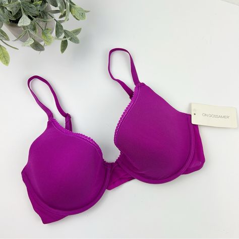 Ongossamer Convertible T-Shirt Bra Gossamer Mesh Bright Purple Size 32d Brand New With Tags! Bright Purple, T Shirt Bra, Women's Intimates, Color Purple, Convertible, Mesh, Bra, Tags, Brand New