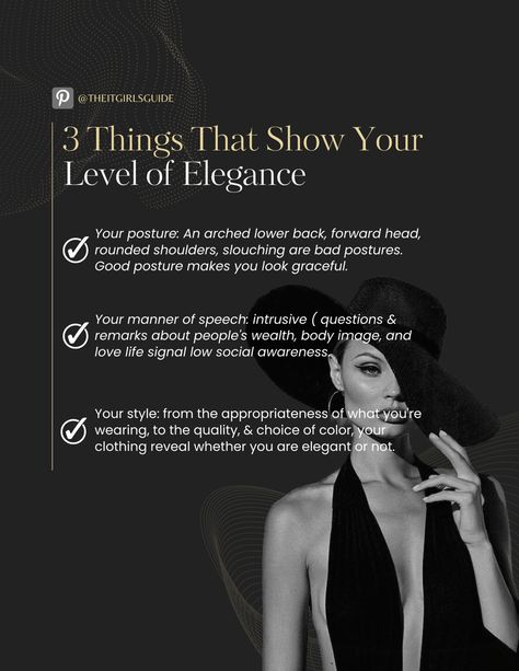 Elegant Lady Etiquette, Etiquette For A Lady Manners, Good Etiquette, Intelligent Women Quotes Classy, Elegant Woman Aesthetic Classy, Lady Etiquette Tips Classy, Ettiquette For A Lady The Rules, Sigma Woman Aesthetic, Intelligent Woman Aesthetic