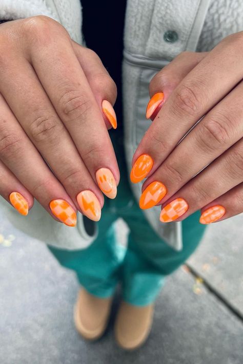 Western Nails, Fall Nail Ideas, Boho Nails, August Nails, Summery Nails, Seasonal Nails, School Nails, Cute Gel Nails, Thanksgiving Nails