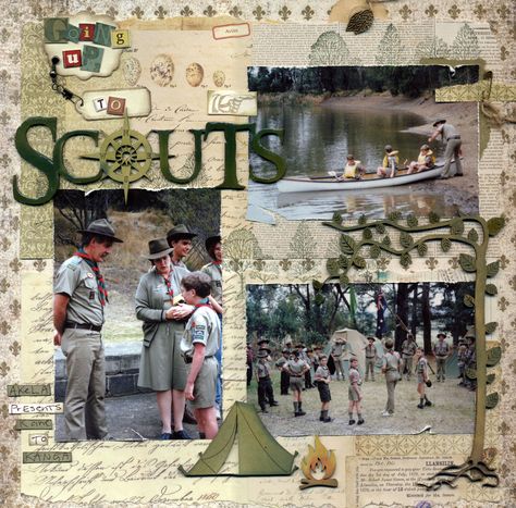 Going Up to Scouts Camping Scrapbook, Eagle Scouts, Scout Mom, Scrapbook Boys, Scout Activities, Creative Memories Scrapbooking, Scout Leader, Scout Camping, Scouts Crafts