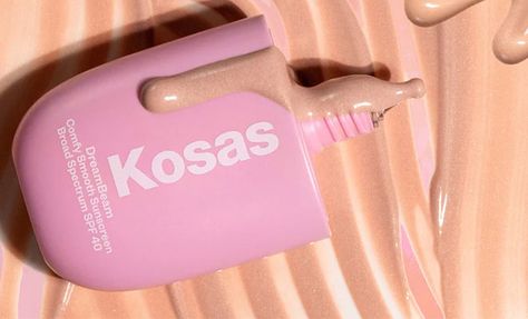 Discover Kosas DreamBeam SPF 40 in Sunlit Kosas Dreambeam, Dreamy Makeup, Makeup Prep, Glowing Skin Mask, Mineral Sunscreen, Cc Cream, Perfect Makeup, Skincare Ingredients, Peachy Pink