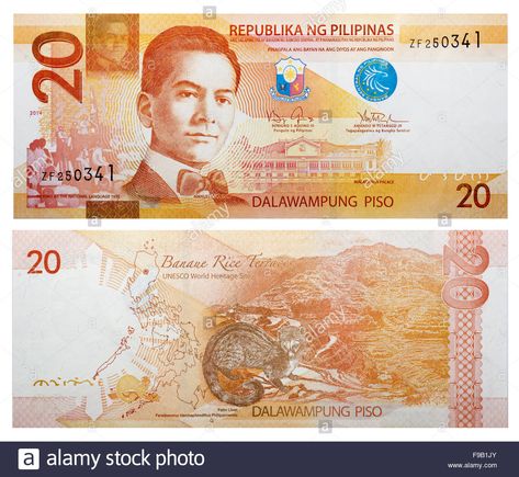 Philippine Money Printable, 20 Pesos Philippines, 1000 Pesos Bill Philippines, Philippine Pesos Money, Philippines Wallpaper, Printable Play Money, Philippine Peso, Monthly Celebration, Banaue