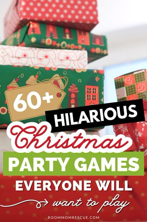 Holiday Games For Family, Classroom Christmas Party Games, Christmas Holiday Games, Christmas Party Game Ideas, Family Games Christmas, Easy Christmas Games, Holiday Family Games, Christmas Host, Christmas Party Games For Groups