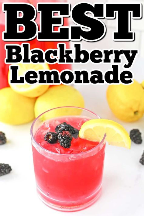 Blackberry Lemonade Recipe, Good Whiskey Drinks, Classic Lemonade Recipe, Blackberry Lemonade, Tart Flavors, Healthy Ground Beef, Drink Stand, Perfect Summer Drink, Drink Recipes Nonalcoholic