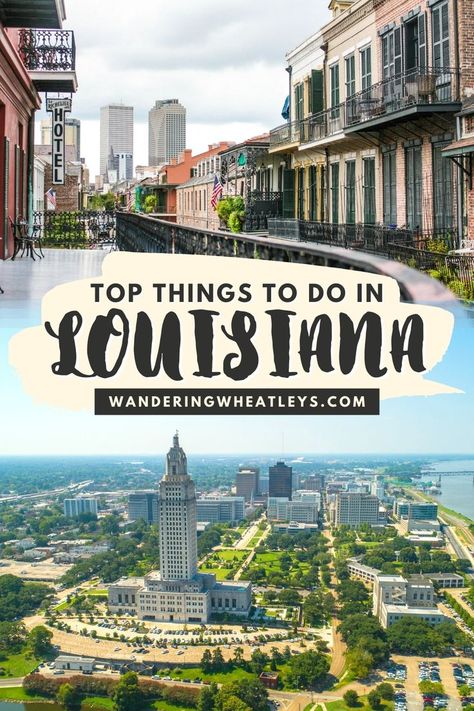 Planning a Louisiana vacation? Discover the top 25 things to do in Louisiana including top attractions in Louisiana like a swamp tour, outdoor adventures and more! I what to do in Louisiana I places to go in Louisiana I New Orleans attractions I Louisiana attractions I Louisiana parks I activities in Louisiana I things to do in New Orleans I food in Louisiana I culture in Louisiana I state parks in Louisiana I day trips in Louisiana I Louisiana road trip I road trips in Louisiana I #Louisiana Best Things To Do In Louisiana, Places To Go In Louisiana, What To Do In Louisiana, Places To Visit In Louisiana, Louisiana Things To Do, Louisiana Bucket List, Louisiana Travel Things To Do, Things To Do In Baton Rouge Louisiana, Louisiana Road Trip